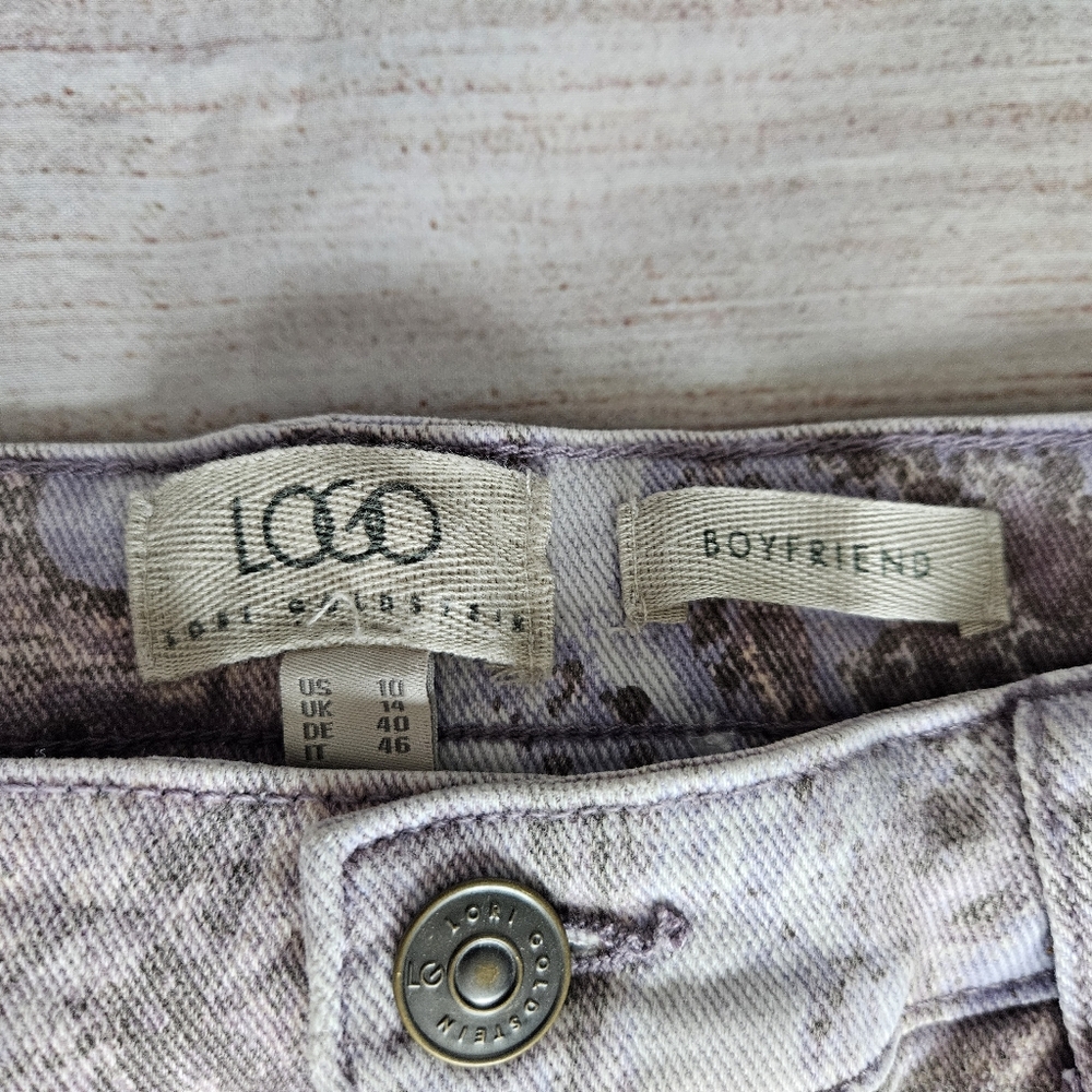 LOGO Printed Boyfriend Jean - Picture 3 of 9